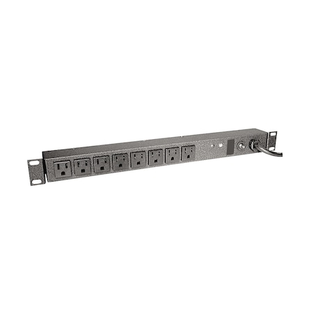 Chatsworth Products Inc (Cpi) METERED HORIZONTAL PWR STRIP, SGL PHASE, 125V, 15A, 12-RECPT 13239-751